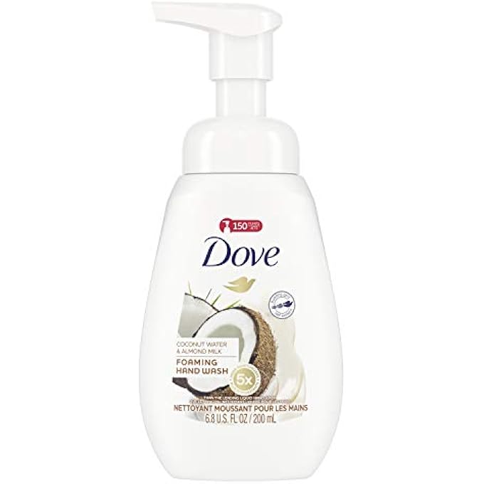 Dove FOAMING HAND WASH COCONUT WATER & ALMOND MILK EFFECTIVELY WASHES AWAY BACTERIA WHILE NOURISHING YOUR SKIN 6.8 OZ - Image 1